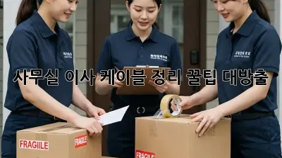 사무실 이사? 케이블 정리 꿀팁 대방출!